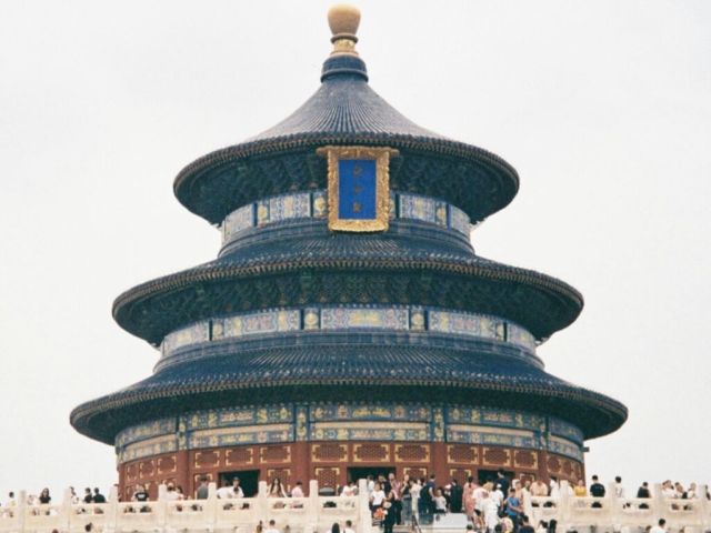 pexels-photo-28388322-28388322 Temple of Heaven in Beijing surrounded by tourists during the day.